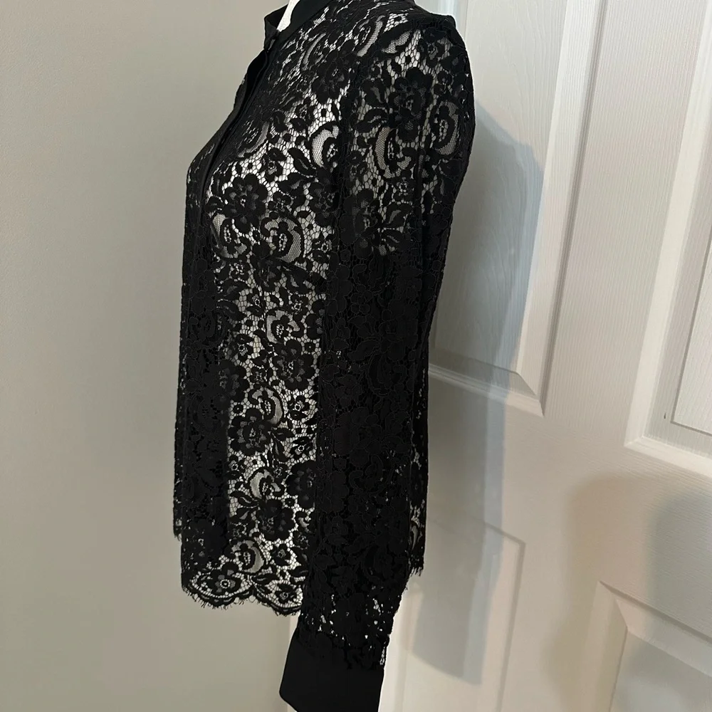 J.Crew Black Lace Blouse